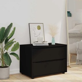 vidaXL Ντουλάπι αποθήκευσης Μαύρο 80 x 48 x 57 εκ Επεξεργασμένο ξύλο