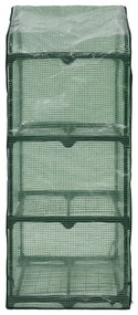 vidaXL Μίνι Θερμοκήπιο με 3 Ράφια 69 x 49 x 125 εκ.