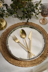 Dinner Set (24 Pieces) Roundy - Brown White
Brown