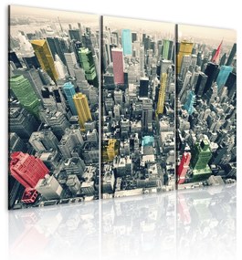 Πίνακας - New York, black&amp;white&amp;colors 120x80