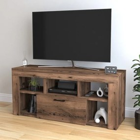 Megapap Έπιπλο Τηλεόρασης Midili Καπνιστή Καρυδιά 135x42x60,7εκ.