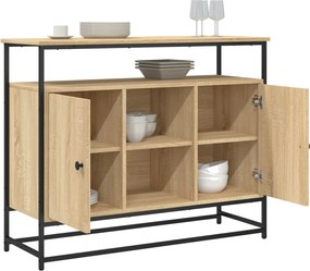 vidaXL Ντουλάπι Sonoma δρυς 100x35x80 εκ. Επεξεργασμένο Ξύλο