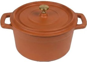 VOLCANO ΚΑΤΣΑΡΟΛΑΚΙ CAST-IRON ΚΕΡΑΜΙΔΙ ΜΕ ENAMEL 750ML 14ΕΚ.