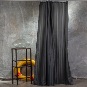 Κουρτίνα Μπάνιου (180x200) Με Κρίκους Melinen Jacquard Anthracite