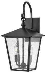 Φανάρι Απλίκα Φωτιστικό Τοίχου 2xE14 Μαύρο IP44 48cm Huntersfield HK-HUNTERSFIELD2-M-BK Elstead Lighting HK-HUNTERSFIELD2-M-BK Μαύρο