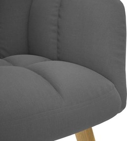 vidaXL Πολυθρόνα Relax Σκούρο Γκρι Υφασμάτινη
