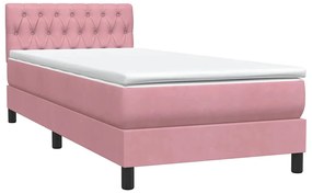 ΚΡΕΒΑΤΙ BOXSPRING ΜΕ ΣΤΡΩΜΑ ΡΟΖ 80X220 ΕΚ. ΒΕΛΟΥΔΙΝΟ 3317198