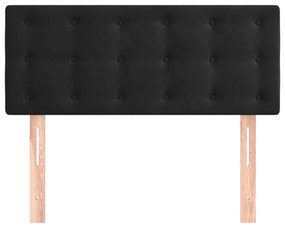vidaXL Κεφαλάρι Κρεβατιού Μαύρο 80 x 5 x 78/88 εκ. Βελούδινο