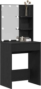vidaXL Τραπέζι περιποίησης Μαύρη Οξυά 60 x 40 x 140 cm