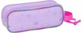 Διπλή Κασετίνα Unicorn Academy Λιλά 21 x 8 x 6 cm