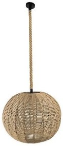 Κρεμαστό Φωτιστικό Οροφής  με Σχοινί Φ60 GloboStar LITTON 01593-1593-Μπεζ 01593