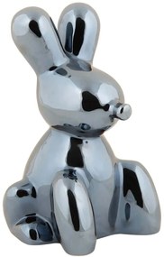 Διακοσμητικό Επιτραπέζιο Balloon Bunny PT4228BK 9x15cm Black Present Time Κεραμικό