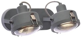 Φωτιστικό Οροφής - Σποτ AR1722W31G 2ΧGU10 31X12X19 Grey Aca Decor Metal