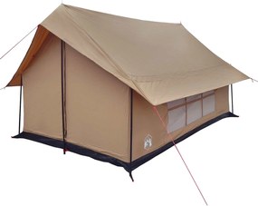 vidaXL Καταφύγιο Τέντας Καφέ 340 x 246 x 210 εκ. Πολυβάμβακας