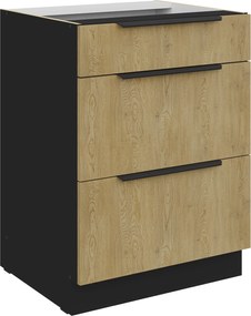 Επιδαπέδιο ντουλάπι Monar 60 D 3S BB