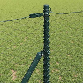 vidaXL Έξιγωνο φράχτη σταθερού εδάφους 50 x 1,2 m Γκρι Δίχτυ