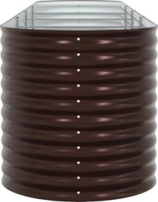 vidaXL Ανεβασμένο Κρεβάτι Καφέ 400 x 80 x 81 cm Ατσάλι