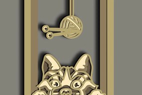 Intra απο ξύλο plywood 3mm-4mm πάχος Cat Multilayer 3D /Cat 3D Mandala Δίασταση 30x30 cm INTRAFABR-66883304