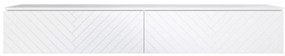 Τραπέζι Tv Sarasota 166, Άσπρο, 180x30x33cm, 28 kg | Epipla1.gr