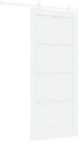 vidaXL Σετ Συρόμενης Πόρτας Λευκό 86 x 198.5 cm