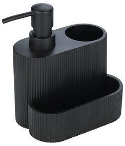 Estia 01-23560 Dispenser Κουζίνας Πλαστικό με Θήκη για Σφουγγάρι Μαύρο 250ml