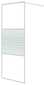 vidaXL Διαχωριστικό Ντουζιέρας Λευκό 80 x 195 εκ. από Γυαλί ESG