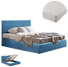 ΚΡΕΒΑΤΙ ΔΙΠΛΟ & ΣΤΡΩΜΑ BRILEY HM21272.04 ΠΕΤΡΟΛ ΒΕΛΟΥΔΟ ΜΕ ΑΠΟΘ.ΧΩΡΟ--ΓΙΑ 160x200εκ