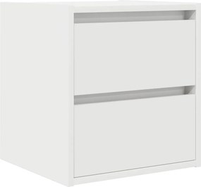 vidaXL Κομοδίνο Επιτοίχιο Λευκά 38x34x40 εκ.