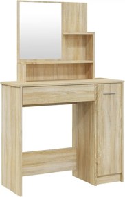 vidaXL Μπουντουάρ Σετ Sonoma Δρυς 86,5x35x136 εκ.