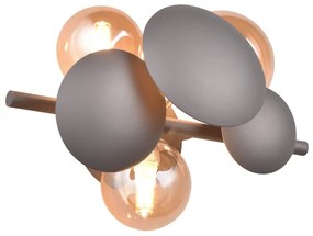 Φωτιστικό Επίτοιχο Trio Lighting BUBBLE 217400342 Ανθρακί (Anthracite)