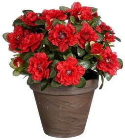 Τεχνητό Φυτό Αζαλέα 4290-6 26x26x31cm Red Supergreens Πολυέστερ