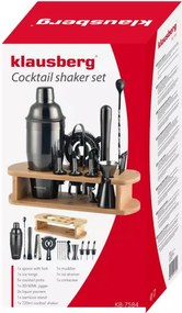 Σετ κοκτέιλ Klausberg KB 7584, 17 τεμάχια, βάση από μπαμπού, γκράφιτ