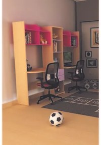 Irven  Γραφείο Εφηβικό Με Ράφια Irven Bookieset XL/Ροζ BEST-180002