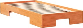 vidaXL Σκελετός Κρεβατιού Καφέ 80 x 200 cm