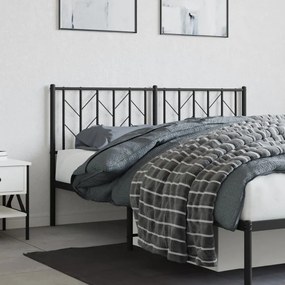 vidaXL Ανταλλακτικό κεφαλάρι Μαύρο 150 εκ. Μεταλλικό