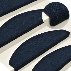 Πατάκια Σκάλας Αυτοκόλ. 15 τεμ Ν. Μπλε 56x17x3 εκ. Βελονιασμένο - Μπλε