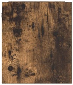 vidaXL Κομοδίνο Επιτοίχιο Καπνιστή Δρυς 38x34x40 εκ.