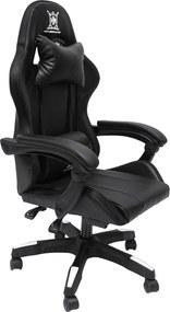 ΠΟΛΥΘΡΟΝΑ GAMING DARREN HM1203.04 ΜΑΥΡΟ-ΛΕΥΚΟ PVC 58.5x100x120Υεκ.