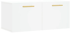 vidaXL Ντουλάπι Τοίχου Λευκό 80 x 36,5 x 35 εκ. από Επεξεργασμένο Ξύλο