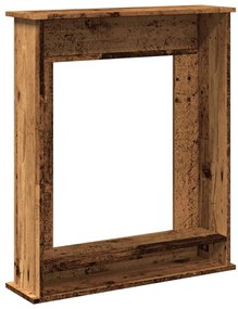 vidaXL Πλαίσιο Τζακιού Όψη Παλαιού Ξύλου 75x20x87,5 εκ. Επεξ. Ξύλο