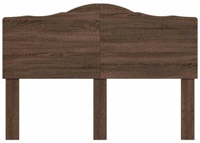 vidaXL Κεφαλάρι με κεφαλάρι Καφέ δρυς 140 cm Επεξεργασμένο ξύλο
