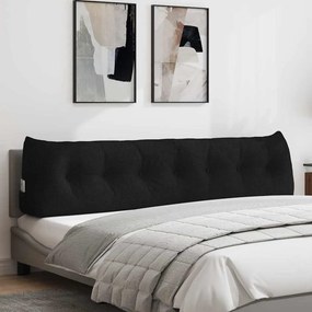 vidaXL Μαξιλάρι Πλάτης Μαύρο 200 x 24 x 50 εκ ύφασμα