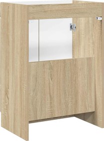 vidaXL Ντουλάπι κάτω από τον νιπτήρα Sonoma Δρυς 56 x 37,5 x 81 εκ