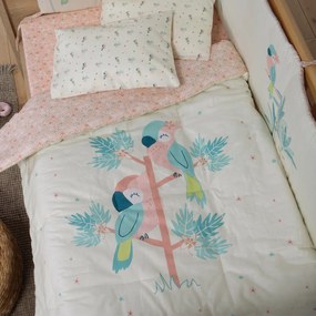 Κουβερλί Κούνιας (110x140) 2 Όψεων Nef-Nef Homeware Baby Paradise Bird