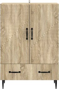 vidaXL Πλαϊνό γραφείο με συρτάρι Sonoma Δρυς 66 x 34,5 x 95 εκ.