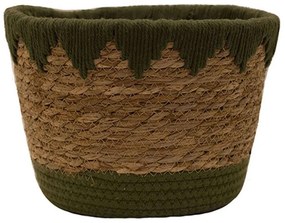 Καλάθι 00.06.61098 Φ22x15,5cm Ψάθινο Olive Mat