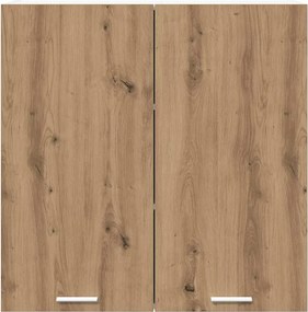 vidaXL Κρεμαστό ντουλάπι με αποθήκευση Artisan Oak 80 x 31 x 80 εκ.