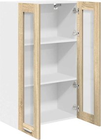 vidaXL Κρεμαστό ντουλάπι με αποθήκευση Δρύς Sonoma 60 x 31 x 100 εκ.