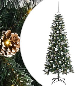 vidaXL Τεχνητό Χριστουγεννιάτικο Δέντρο με 150 LED Πράσινο 150 cm