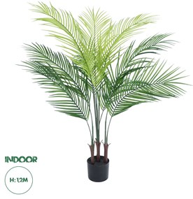 GloboStar® Artificial Garden PALM TREE 21154 Διακοσμητικό Φυτό Φοίνικας Υ120cm